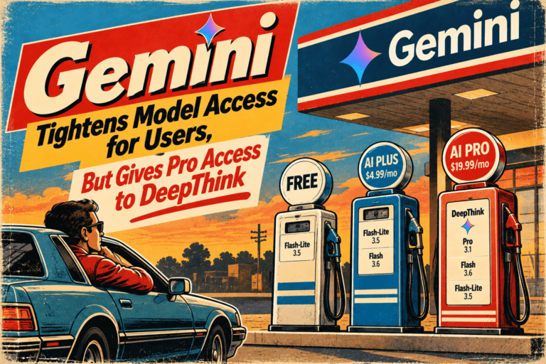 Gemini Tightens Model Access for Users, But Gives Pro Access to