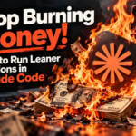 Lean Claude sessions - money set on fire graphic
