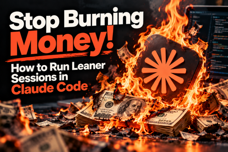 Lean Claude sessions - money set on fire graphic